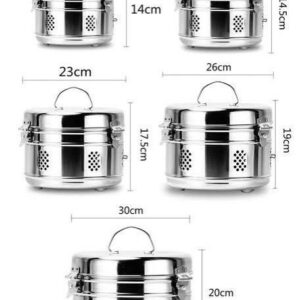 A set of 5 sterilizing drums